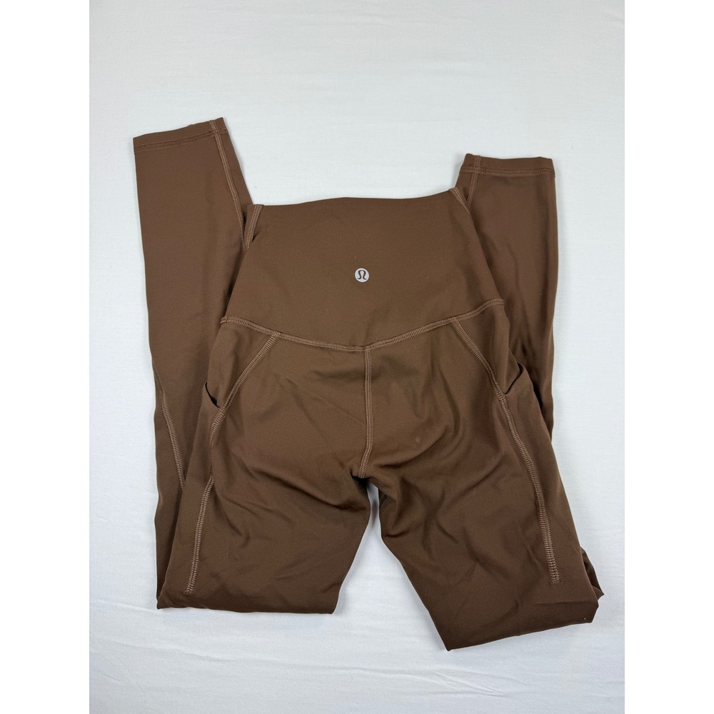 Lululemon Fast and Free High-Rise Tight 23 Nulux Java Brown Leggings‎ Size 0